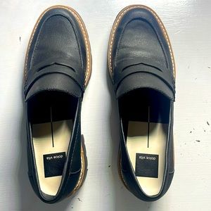 trendy black Dolce Vita Loafers